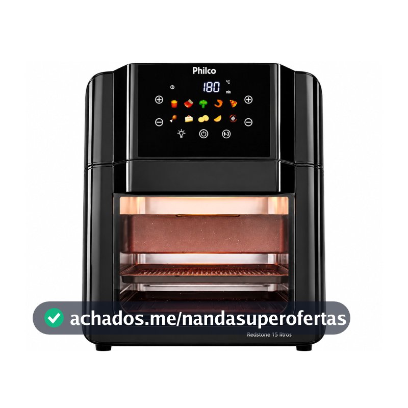 Air Fryer Fritadeira 15l 10 Funções 1900w Paf15c 220v Philco