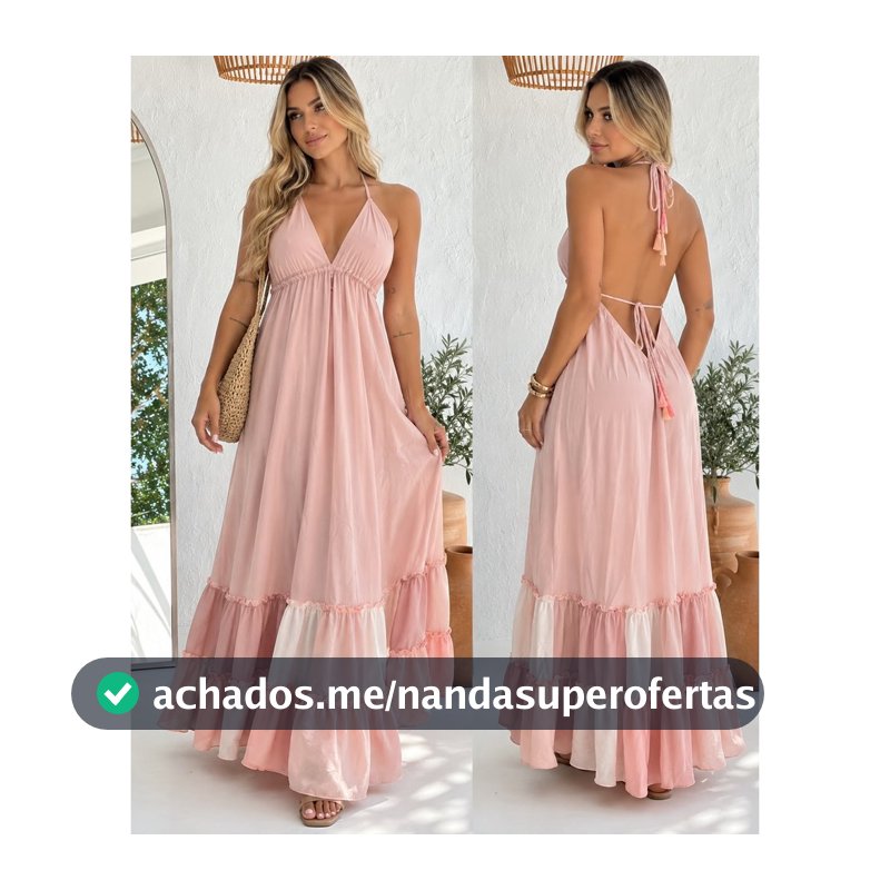 Vestido seda indiana linha PREMIUM com detalhes em alto relevo,costa nua