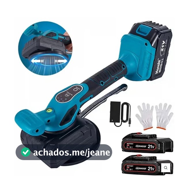 Assentador De Piso Profissional 2 Baterias 21v até 80kg