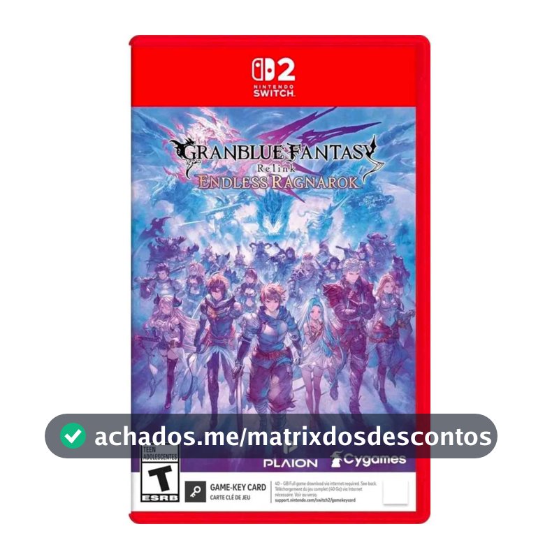 Granblue Fantasy Relink Endless Ragnarok Switch 2 Físico Lacrado