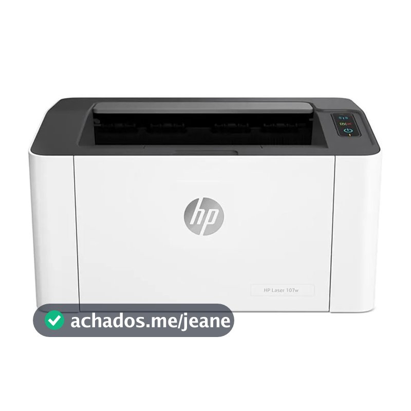 Impressora HP Laser 107W Monocromática Wi-fi 110V USB Preto