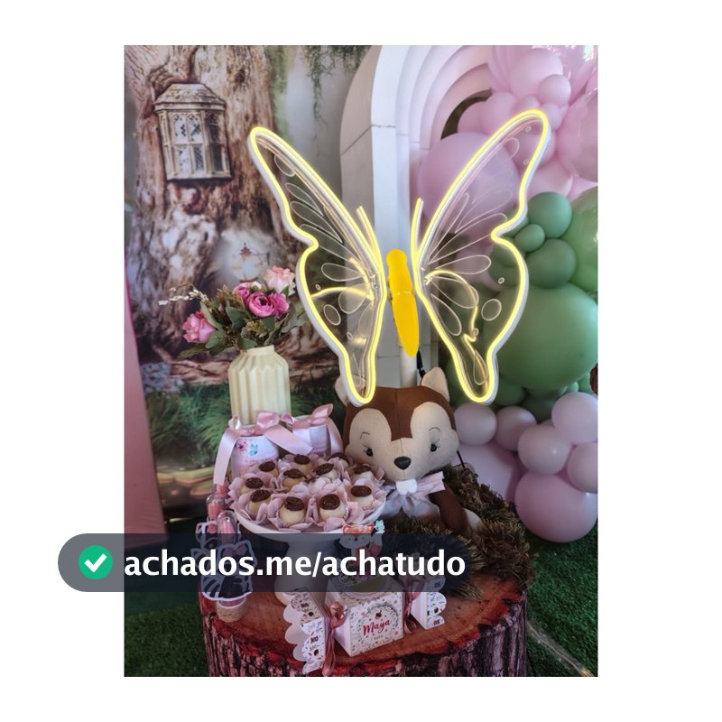 Borboleta de Led para Decoração de Festa, Painel, Aniversario | Pronta entrega