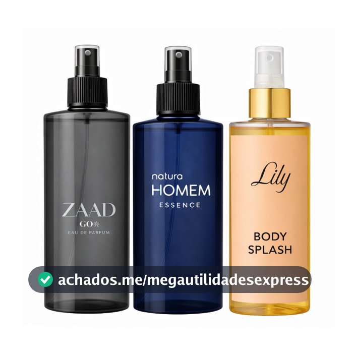 BODY SPLASH PERFUME - HOMEM, ZAAD, LILY