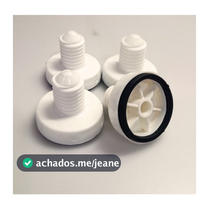 Pé Nivelador Lavadora Electrolux LTE12/LT10/LT12/LTD06 kit 4 Unidades
