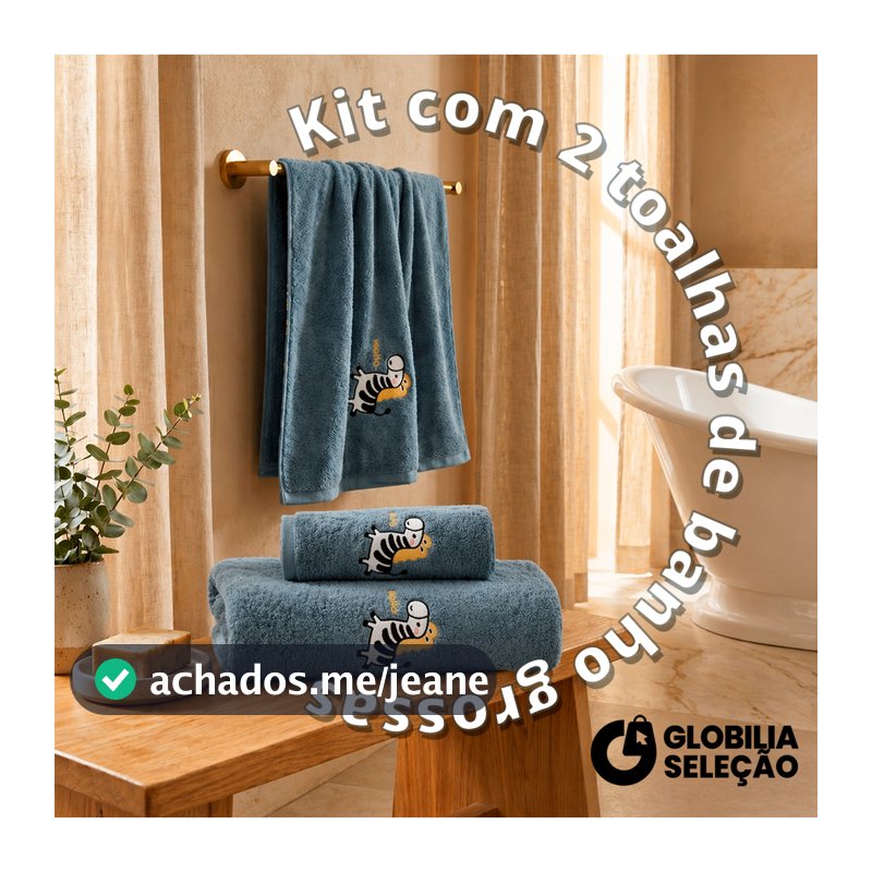 Kit Toalhas Banho e Rosto 2 Peças  -  Rosto Grande Macia Toalha de Banho Grande e Grossa Jogo de Toalha de Banho