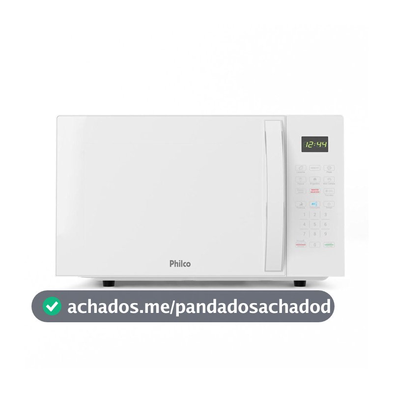 Micro-ondas Philco 28L Branco Pintura Limpa Fácil PMO30B