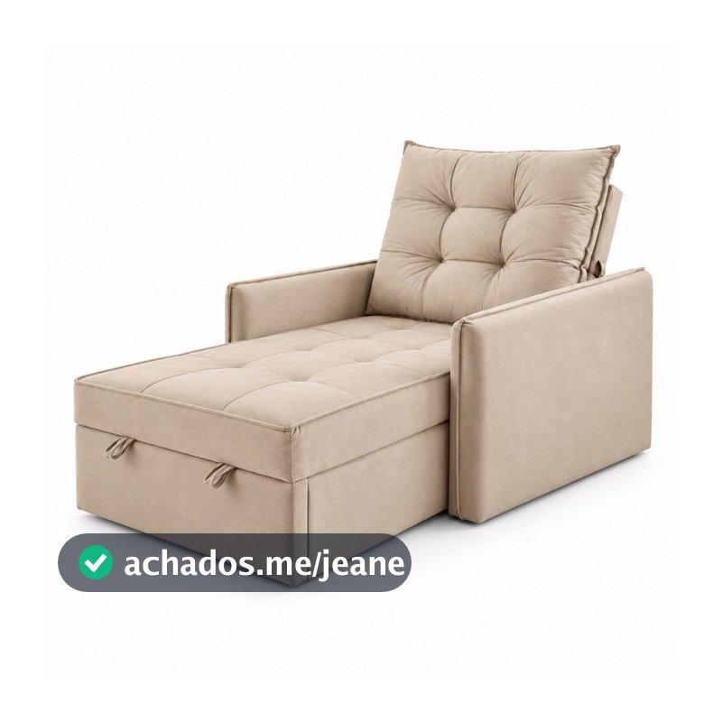 Poltrona Berlim Retrátil em Veludo Confortável para Sala e Quarto