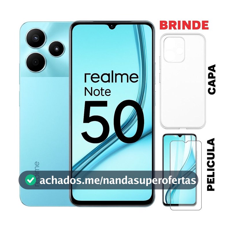 Celular Smartphone Realme Note 50 / Note 60 256/4GB 128GB/4GB 64/3GB Ram - 1 Ano de Garantia