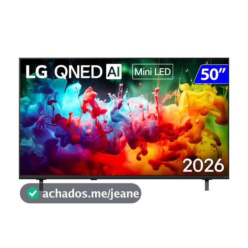 Smart TV LG 50'' QNED Mini LED 4K Processador A7 AI GEN9 50QNED70BSA 2026