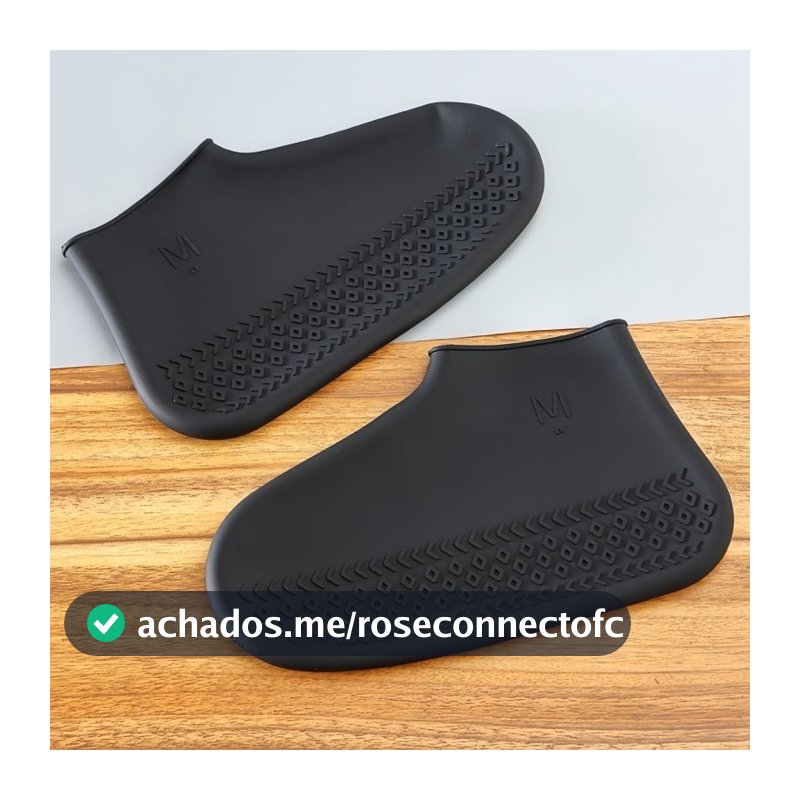 M Protetor De Sapato Calçado Silicone Impermeável Para Chuva Tênis Antiderrapante Reutilizável