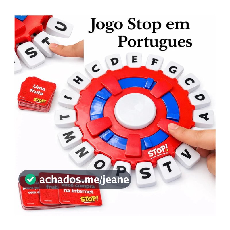 Jogo De Palavras Stop Em Português Adedonha Temporizador Tabuleiro Teclas E Letras Educativo Infantil Interativo Caça Pa