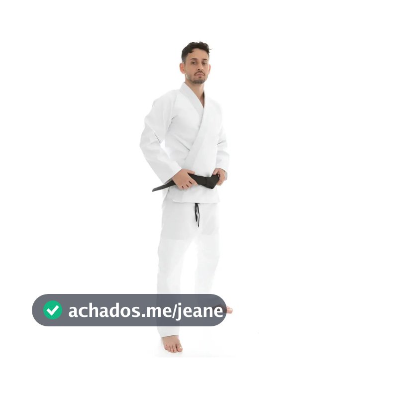 Kimono Branco Jiu-jitsu Trançado Reforçado Adulto