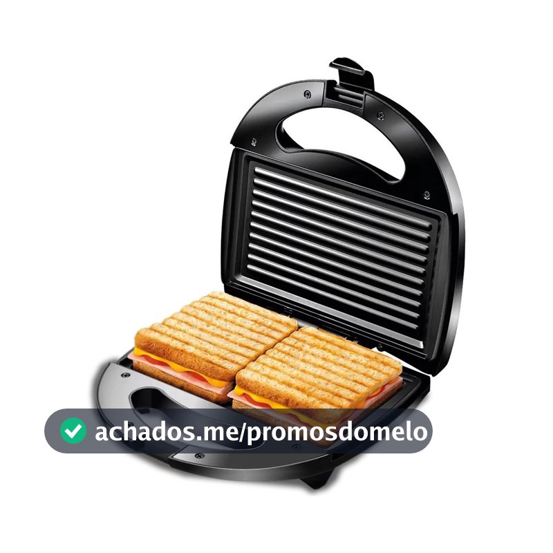 Sanduicheira Grill Antiaderente Black 750w 127/220v