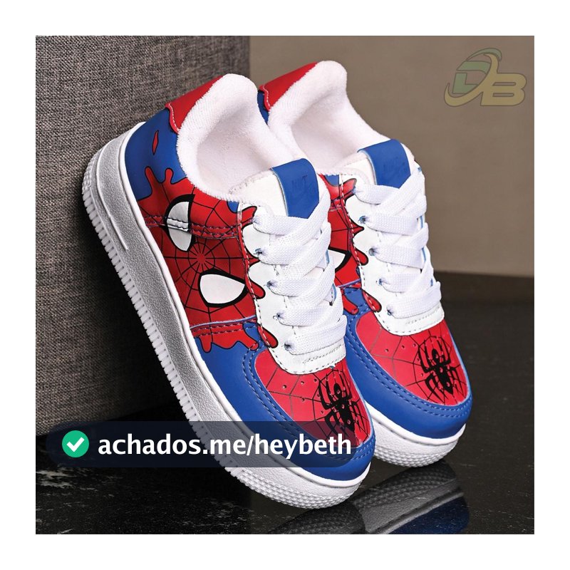 Tênis Infantil Masculino Bebe Homem Aranha  Escolar 20ao33