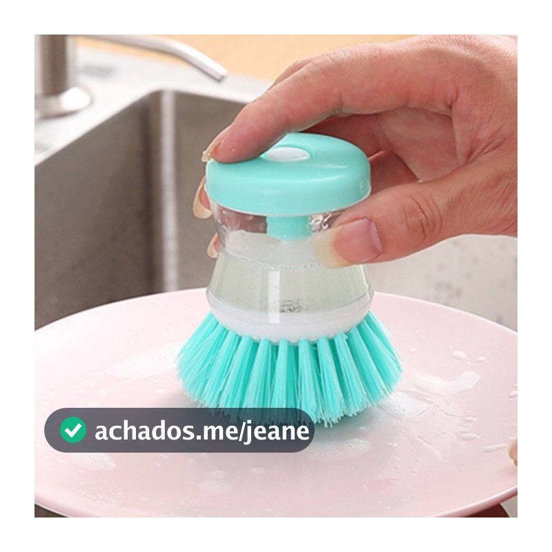 1/2/3/5 Escova Limpeza Multiuso Dispenser Detergente Sabão Sabonete Esponja Lava Louça