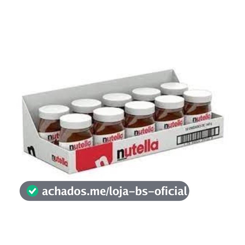 Caixa com 10un de Creme de Avelã Nutella Original 140gr
