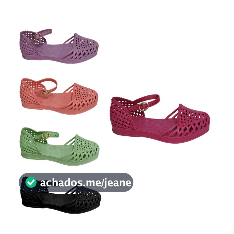 Sapatilhas Femininas com Fivela Tamanho Infantil e Adulto