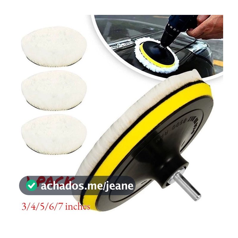5 Tamanhos 3-7 Lã De Carro Beleza Imitação Disco De Polimento/Esponja De Cera Limpa Detalhe De Bonés De Cordeiro