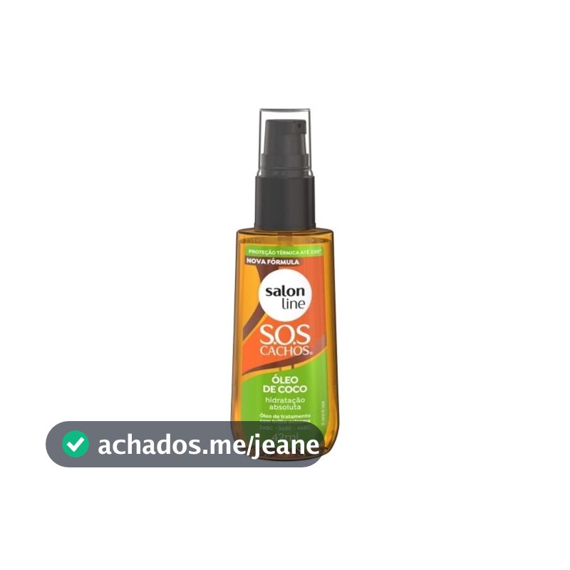 Óleo de Tratamento SOS Cachos Óleo de Coco 42ml