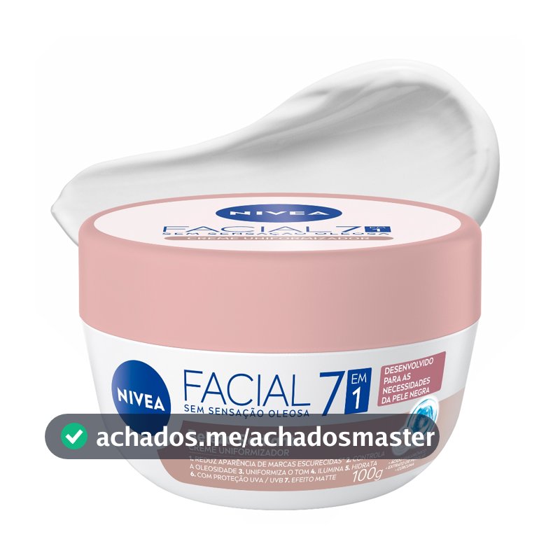 NIVEA Hidratante Facial Beleza Radiante 7 em 1 100g