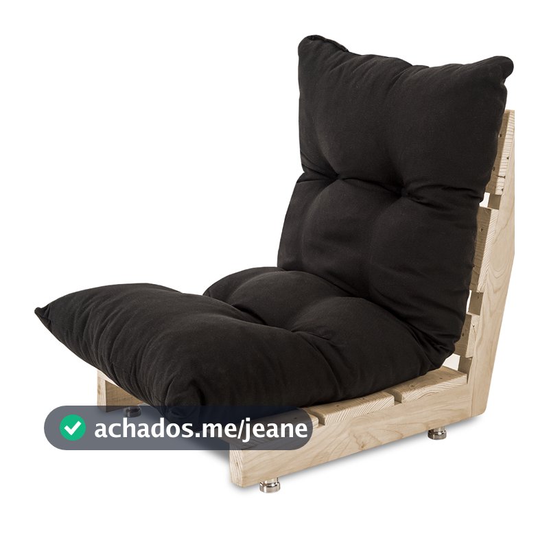 Futon Almofada Dobrável de Espuma Solteiro 120x60 BF Colchões