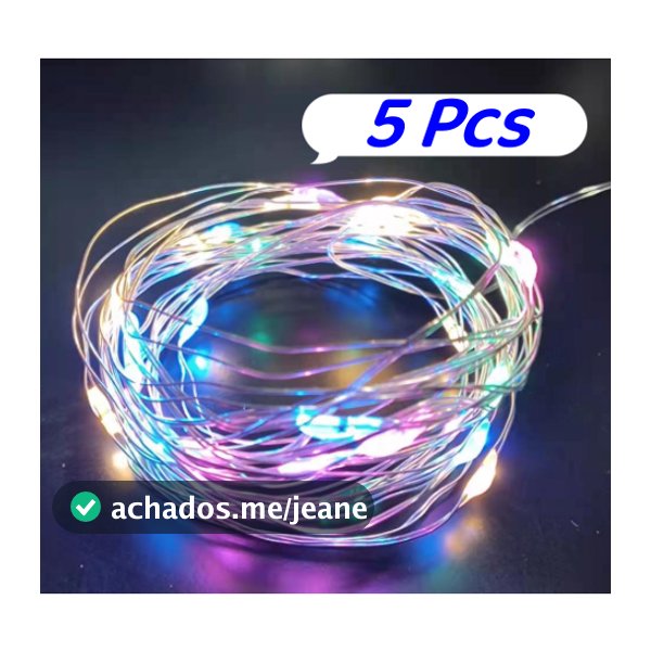 1/2/5 Pcs Colorido Fio Fada 2M Com Luzes Led Fada Para Decoração De Casa e Natal Festa