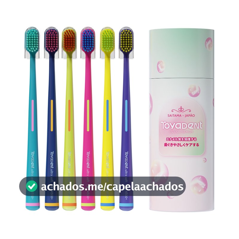 TOYADENT Escova de Dente Ultra Macia,Kit 6un+4500 Cerdas Micro-nanométricas,Viagem/Uso doméstico