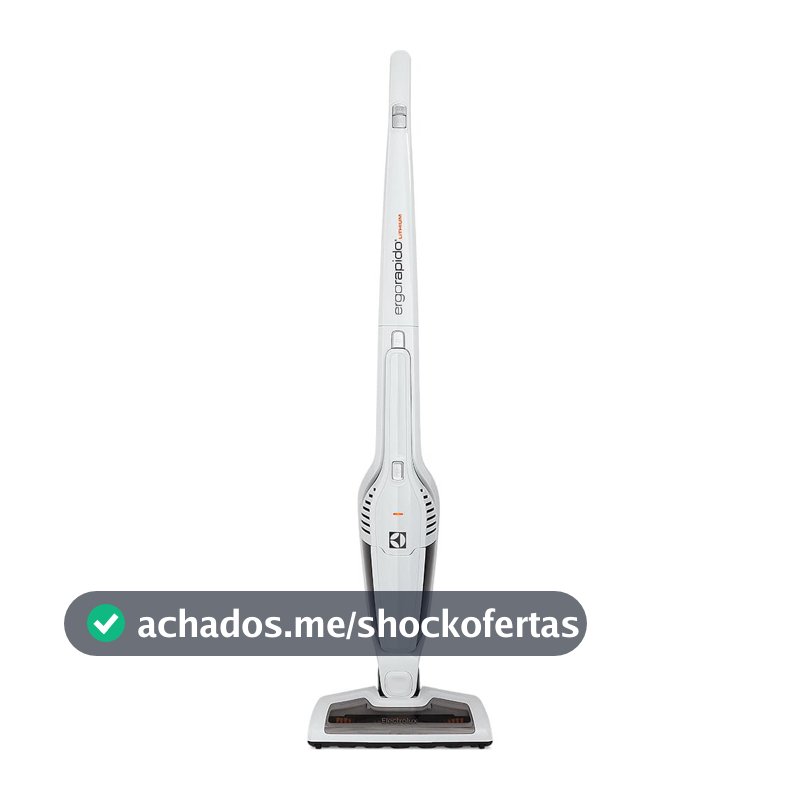 Aspirador de Pó Vertical Sem Fio Electrolux Ergorapido 2 em 1 Cyclone até 21 min Branco (ERG21)