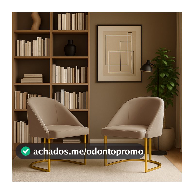 Kit 2 Cadeira Lua Base De Ferro /Poltrona/Decoração/Sala/Quarto/Cozinha/Varias Cores