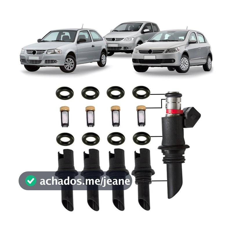 Reparo do Bico Injetor Volkswagen Gol Voyage Fox 1.0 1.6 G4 G5 Iwp176 2005 a 2016
