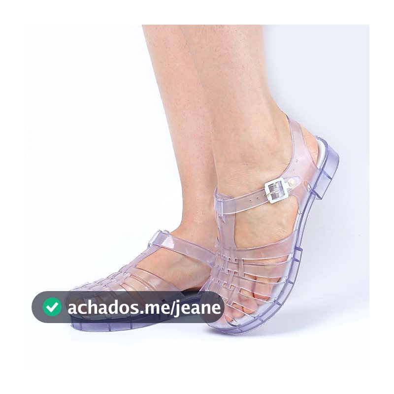 Sandália Feminina Em Pvc Barato Oferta Relâmpago