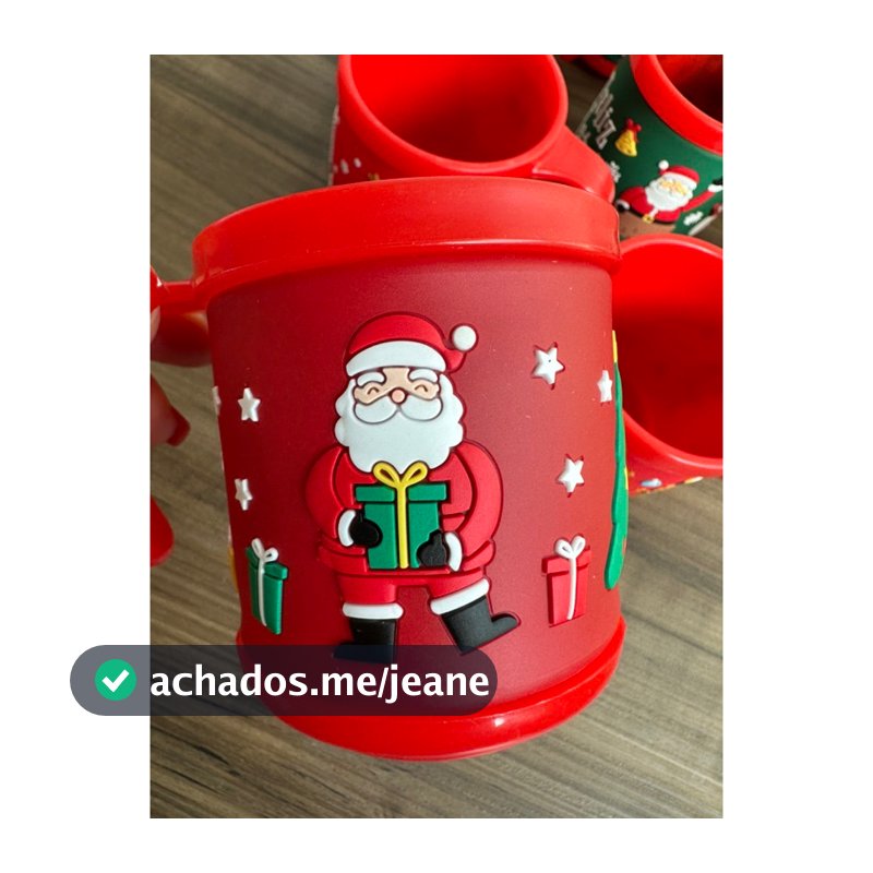 CANECA INFANTIL NATALINO EMBORRACHADO 200 ml REF. COPX0003