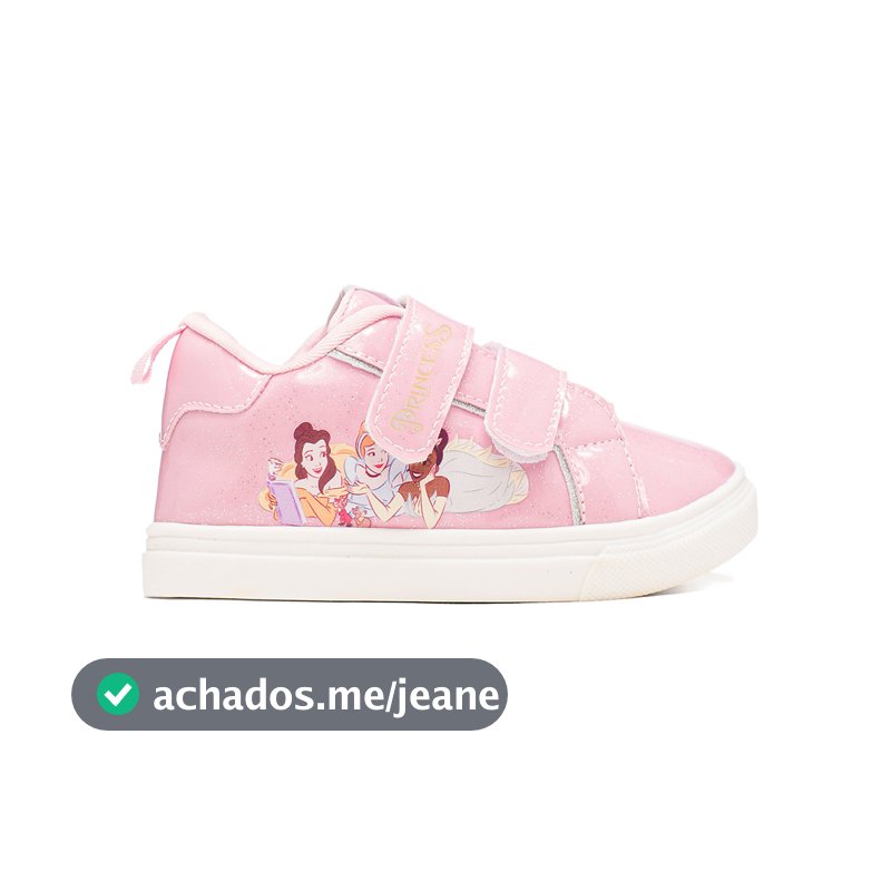 Tenis Infantil Bebe Meninas Princesas Conforto Disney Original