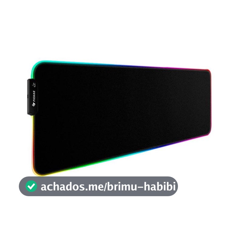 Mousepad Pichau Stellaris, RGB, Grande, 780x380x3mm, Preto, PCH-STRG-RB01