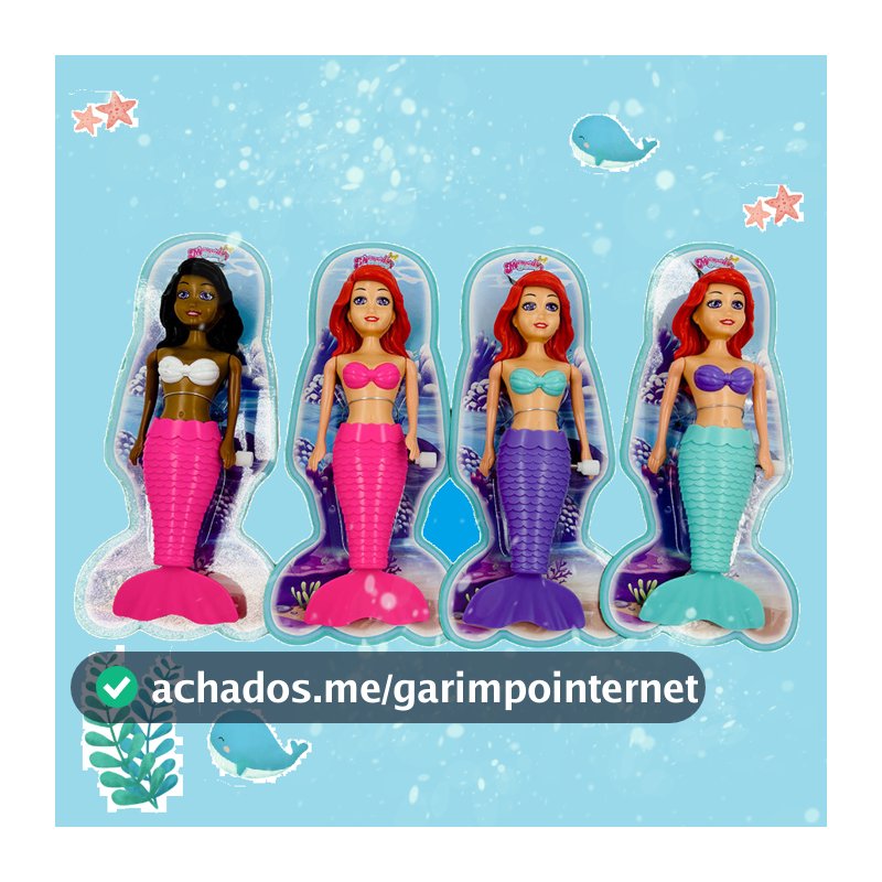 Brinquedo  Boneca Sereia Nadadora Sereia Encantada Nada de Verdade / Envio aleatório