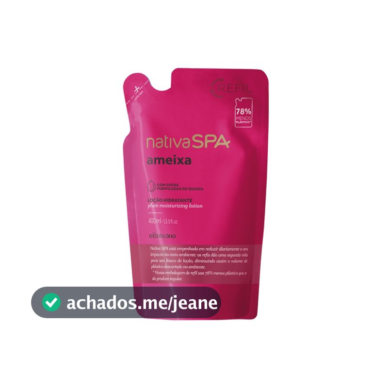 Refil Hidratante Nativa SPA Ameixa 400ml - O Boticário