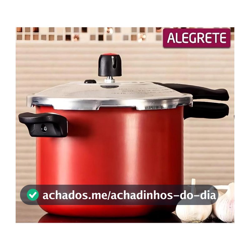 Panela Pressão Fechamento Externo Revestimento Anti-Aderente Alegrete Diversas cores 4,5 l
