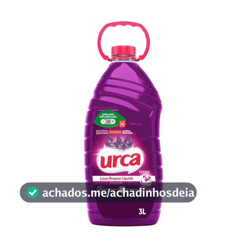 Lava Roupas Liquido Urca Lavanda - 3L