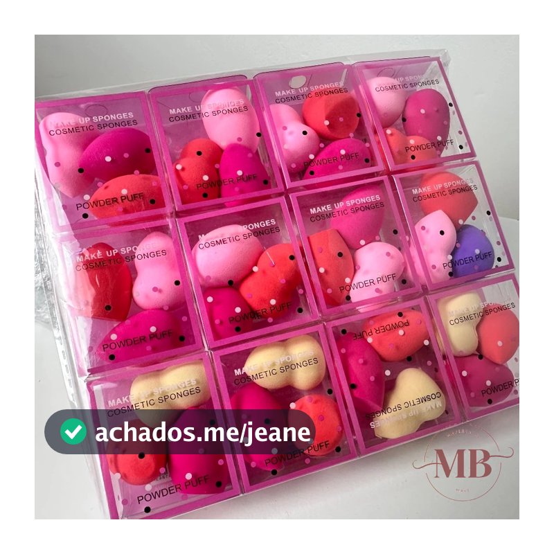 Kits 36/72/108 Mini Esponjinha Esponja Para Maquiagem Gota Blender Rosto Base Corretivo Contorno