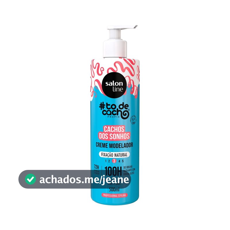 Creme Modelador Natural #todecacho Cachos dos Sonhos 500ml