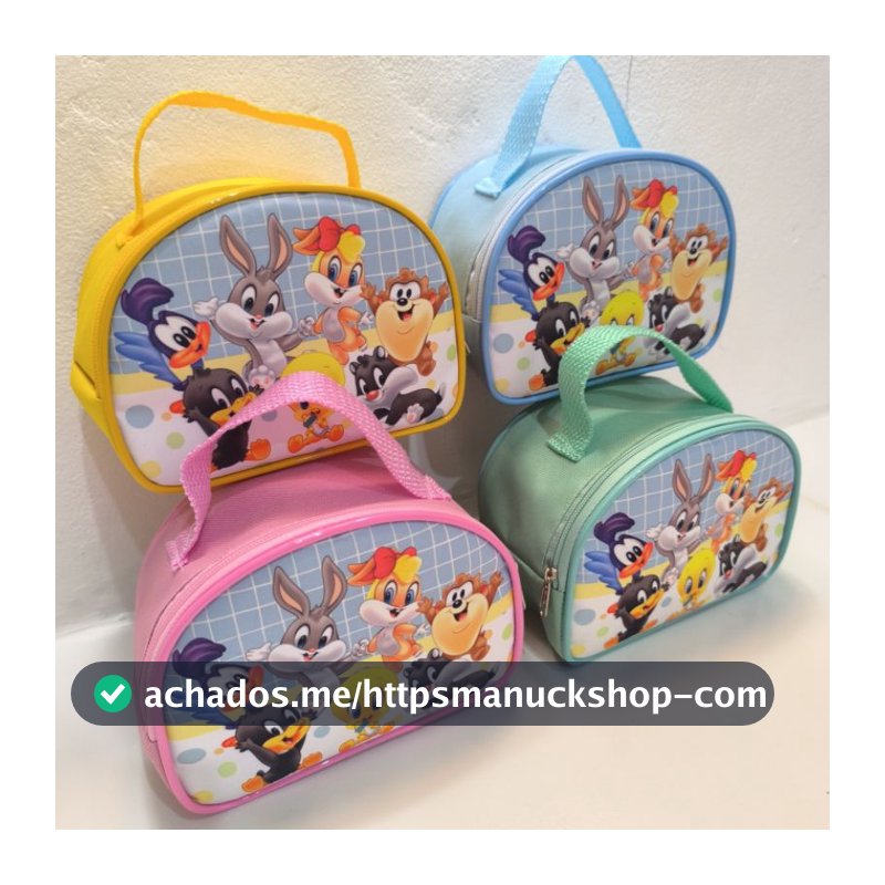 10 Bolsa looney tunes Personalizada  | Lembrancinha para festa  infantil tamanho 13x17