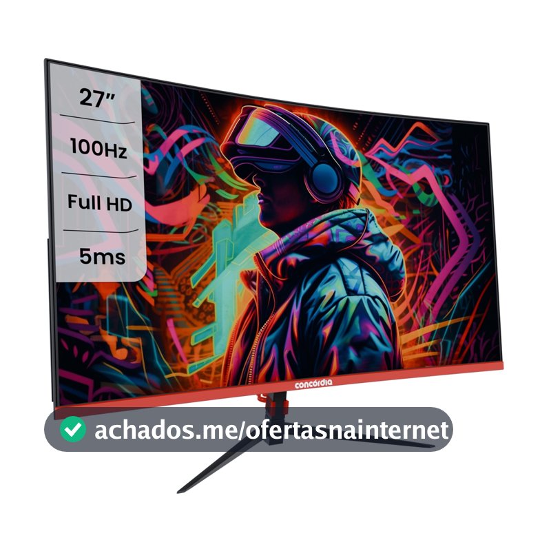 Monitor Gamer Curvo 27'' CZ270F Concórdia 100HZ LED FULL HD HDMI VGA SRGB 99%