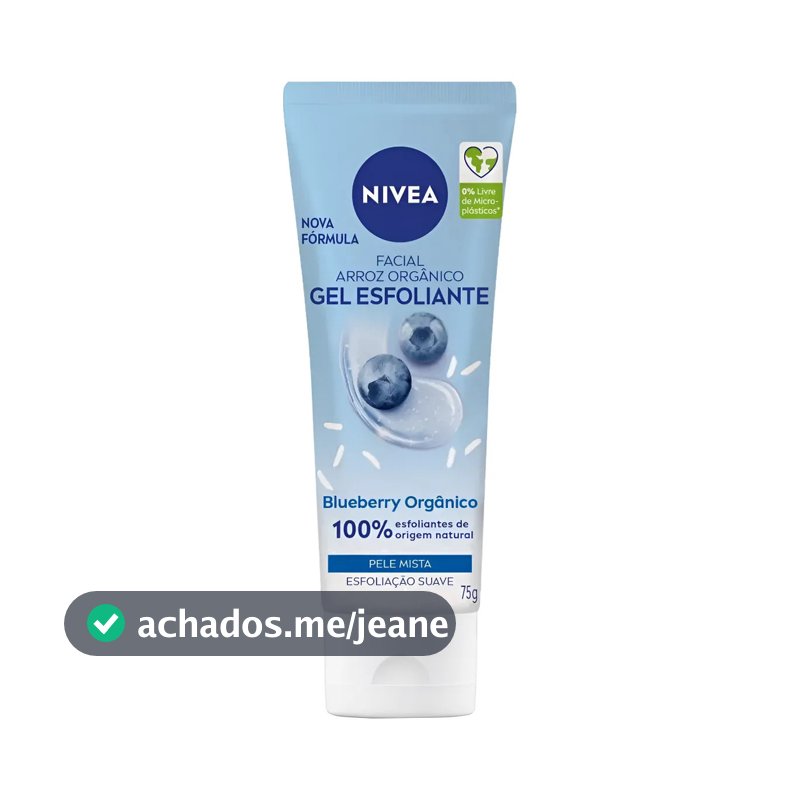 Nivea Gel Esfoliante Blueberry 75g Pele Normal/seca