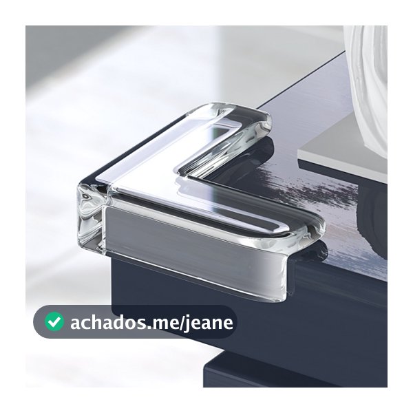 Kit 12 Protetor Quina De Mesa Em Silicone Com Adesivo Para Móveis Quarto Cozinha Promoção