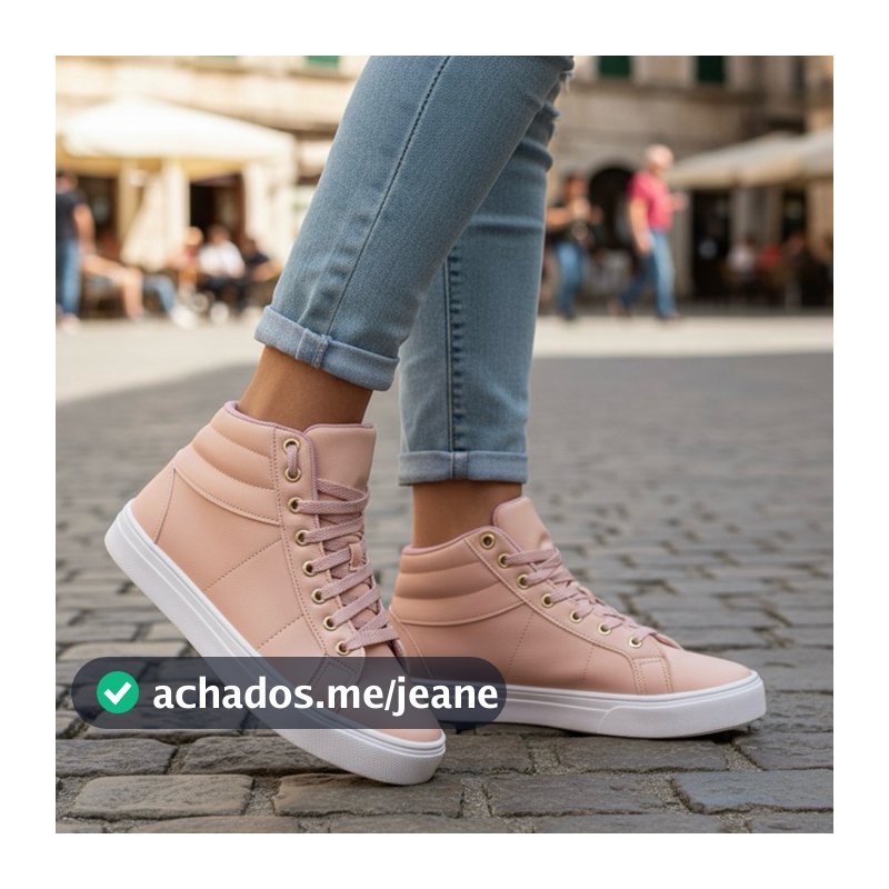 Tênis Botinha Feminina Casual Cano Alto Confortável Envio Em 24 Horas Promoção