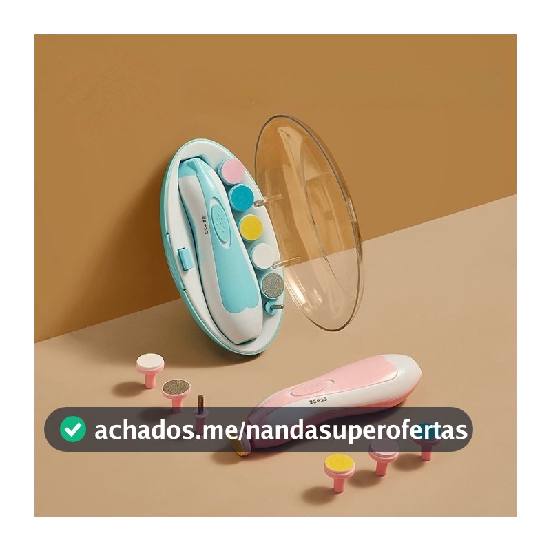 Lixa de Unha Elétrico Aparador Cortador Para Bebê Infantil Com Estojo ES