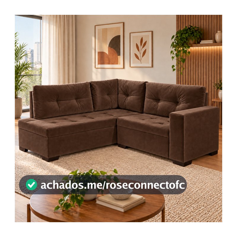 Sofá De Canto Lily Com Design Moderno E Aconchego