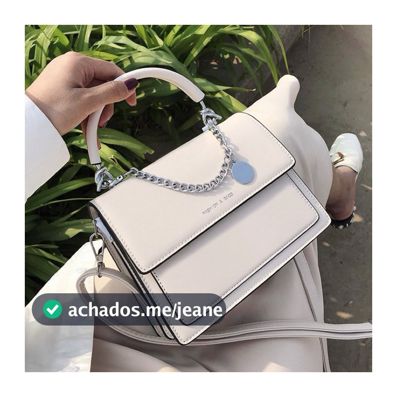Bolsa transversal feminina moderna com corrente simples e de alta qualidade[1019]