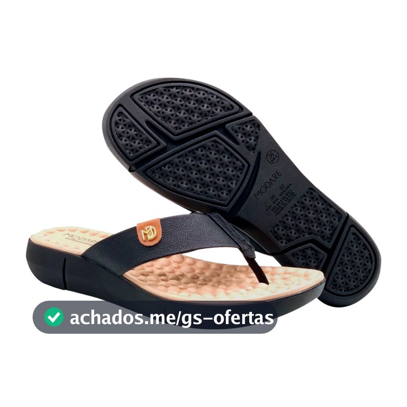 Chinelo Ortopédico Modare Feminino Massageador Macio Amortecedor Esporão Fascite Sandália Casual