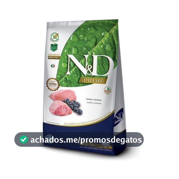 N&D Prime Gato Cordeiro 7,5kg